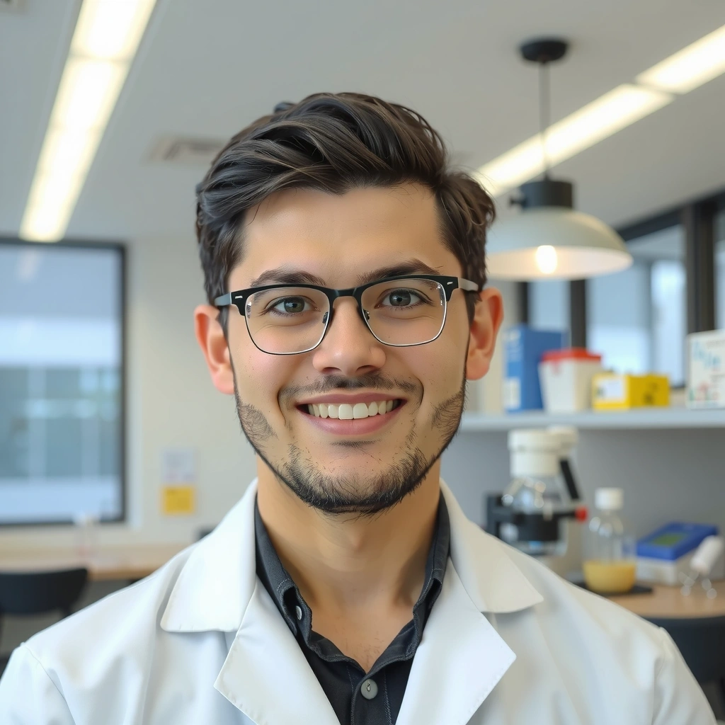 Portrait of Dr. Alex Thorne, Head of Research and Development.