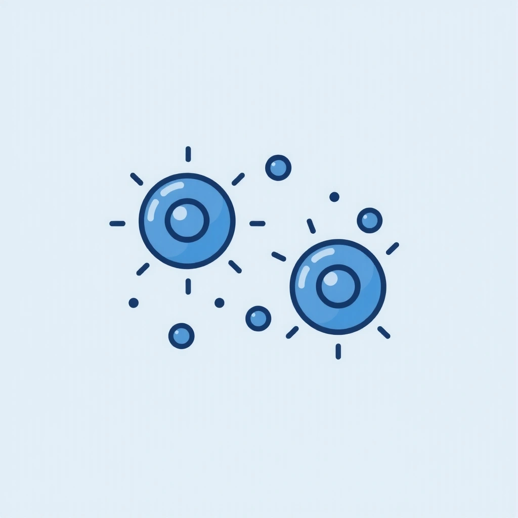 Hydrated skin cells icon